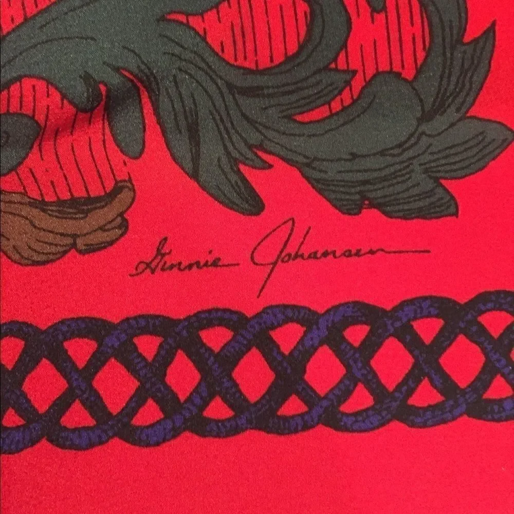 Vintage Ginnie Johansen silk scarf